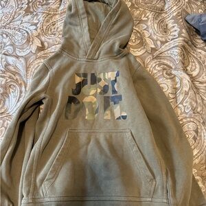 Nike Olive Green Hoodie with Camo Logo